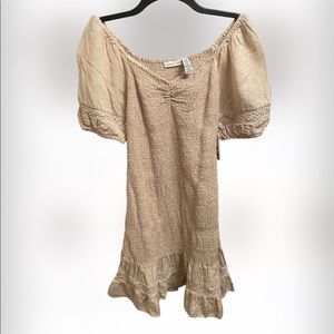 NWT Sincerely Jules Tan Dress